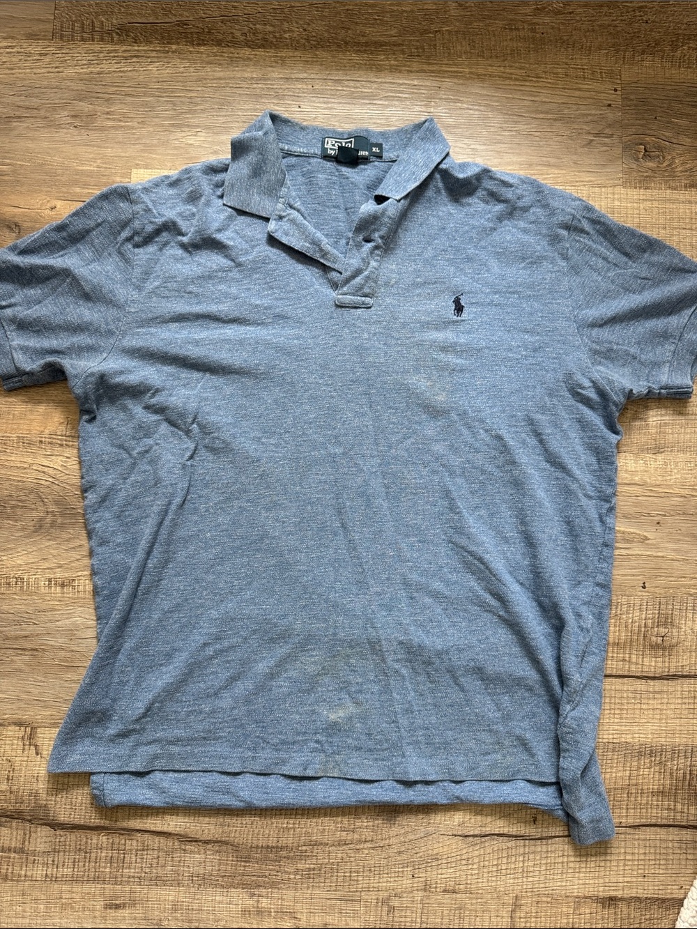 Ralph Lauren Men's Heather Slate Blue Polo